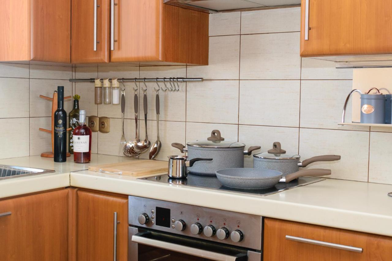 Central Penthouse In Quiet Neighborhood Near Sandy Beach Chania  Luaran gambar