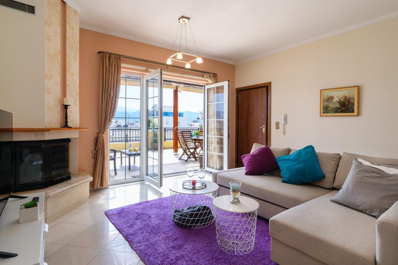 Central Penthouse In Quiet Neighborhood Near Sandy Beach Chania  Luaran gambar