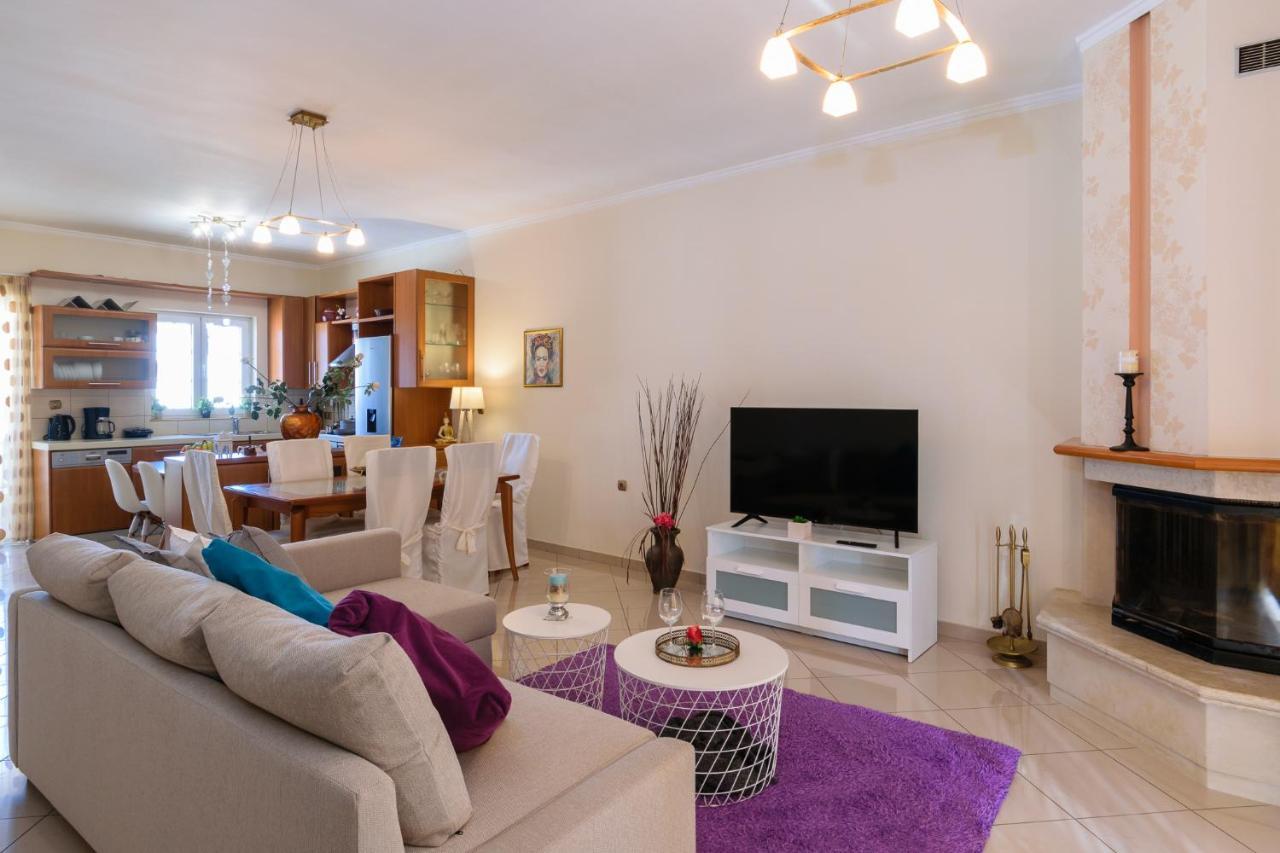 Central Penthouse In Quiet Neighborhood Near Sandy Beach Chania  Luaran gambar